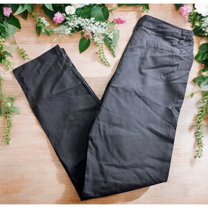 Women's Zac & Rachel Gray Pants Sz 6 Straight Leg Stretch Comfort Career Wear